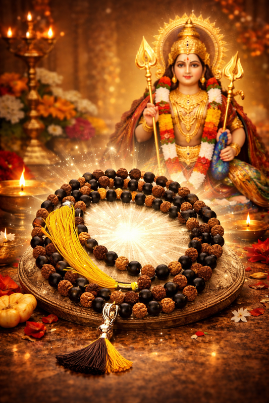 Karungali Rudraksh Mala for Peace of Mind and Protection from Negative Energies